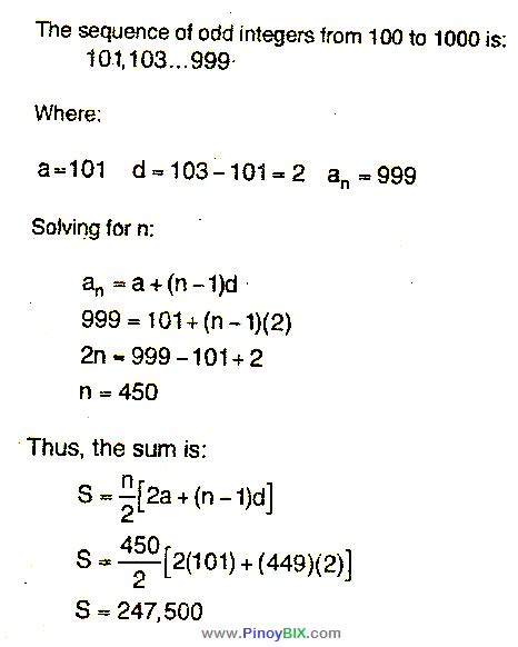 sum of all odd integers between 100 and 1000|Question: Find the sum of all odd integers between 100 ﻿and .